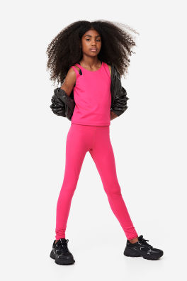 Dry-move Pink Leggings